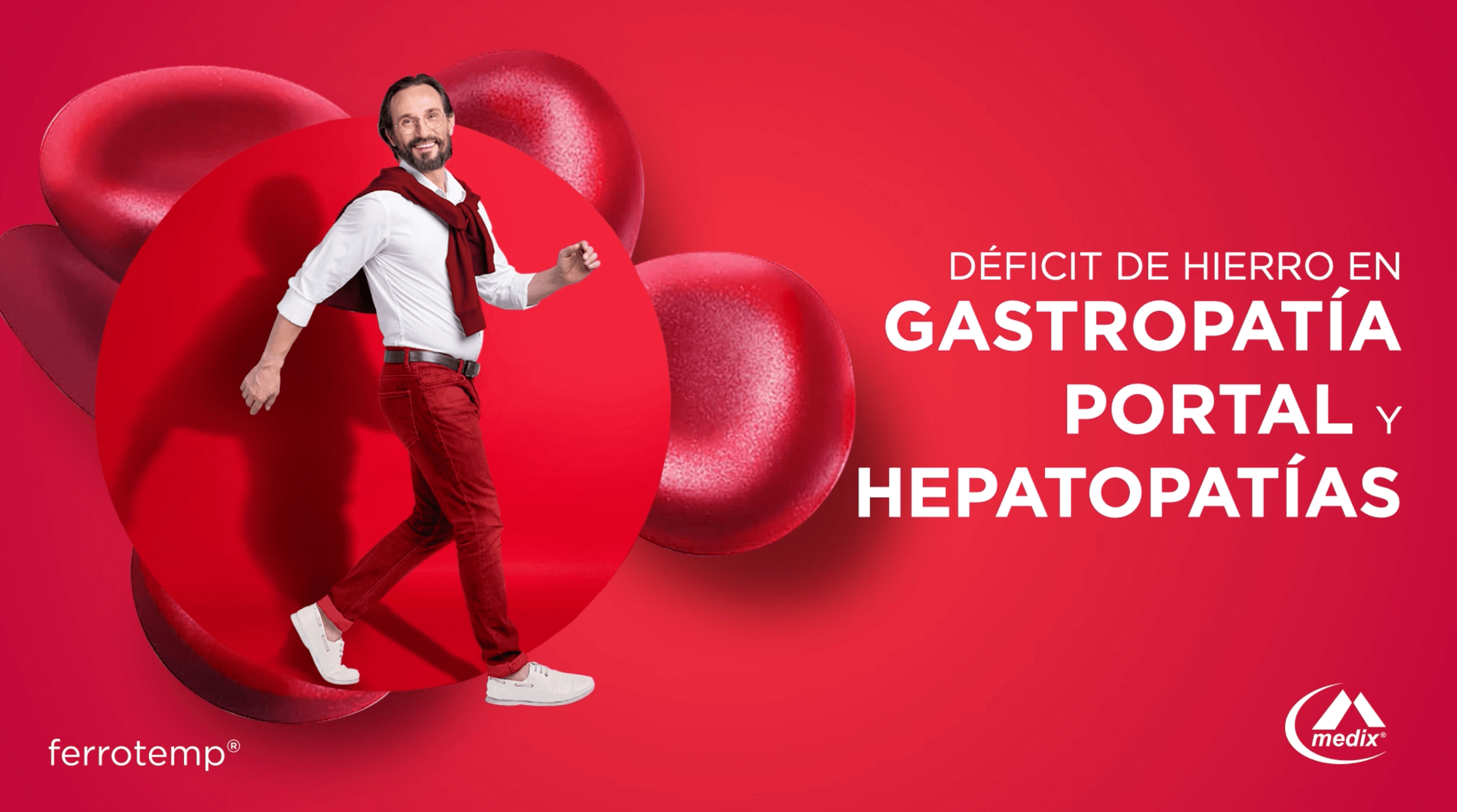 Déficit de hierro, gastropatía portal y hepatopatías